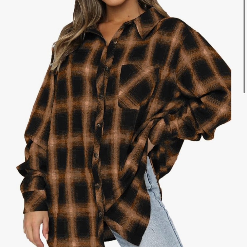 Plaid Button-Up Shirt